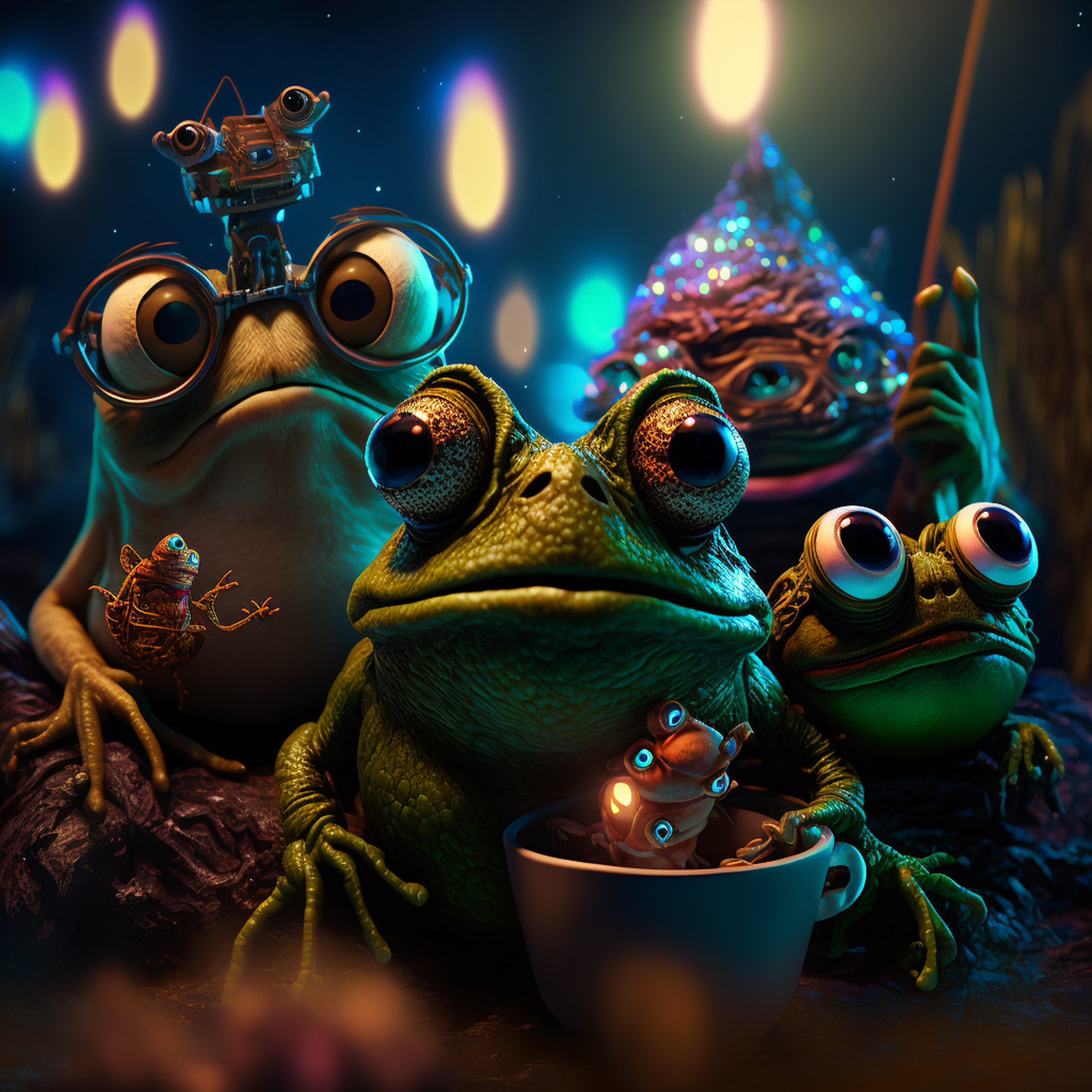 Pepe and pals having big time fun in wonderland by Vidhu Raghavan