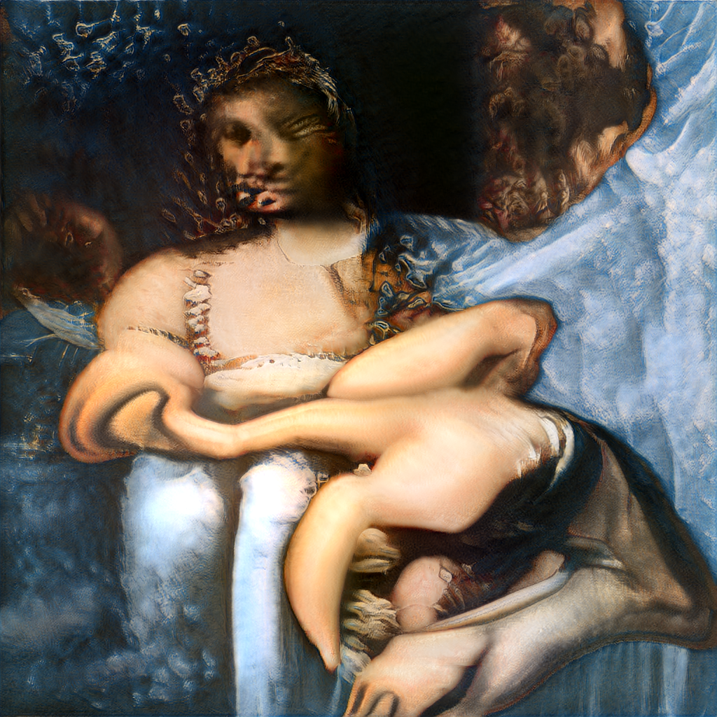 BABY CLOUD ANGEL - AI Renaissance Painting #9 by wallyPDF